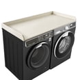 thumbnail image 1 of Kaboon Washer Dryer Countertop with Edge Rails, 27.5" x 54", Beige Leather, 1 of 6