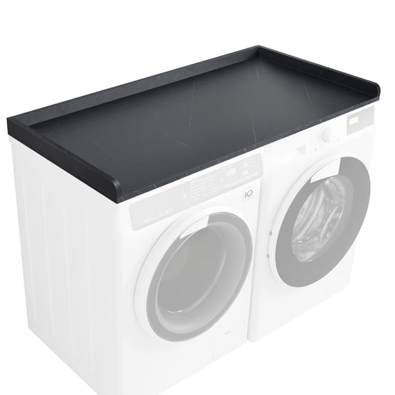 Kaboon Washer Dryer Countertop with Edge Rails, 27.5" x 54", Cloud Atlas