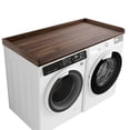thumbnail image 1 of Kaboon Washer Dryer Countertop with Edge Rails, 27.5" x 54", Dark Walnut, 1 of 7