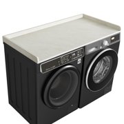 Kaboon Washer Dryer Countertop with Edge Rails, 27.5" x 54", Sea Salt