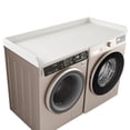 thumbnail image 1 of Kaboon Washer Dryer Countertop with Edge Rails, 28" x 58", White, 1 of 6