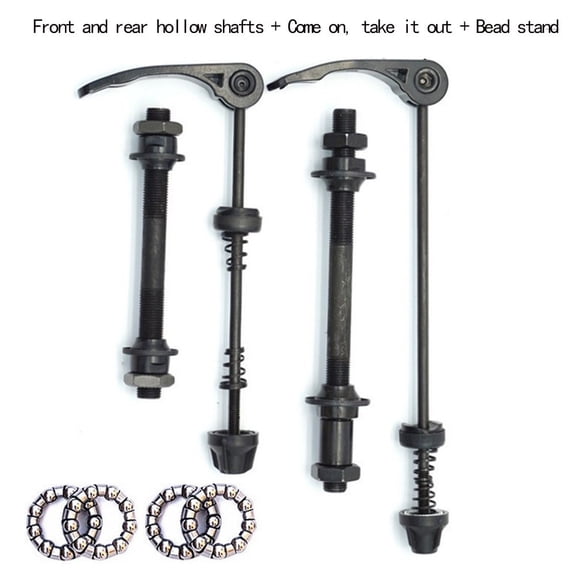 Kabuda Bike Bicycle Axle Front Rear Quick Release Skewers With 25mm Hub Bearings