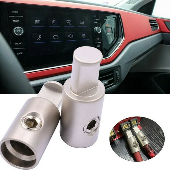 Kabuda Durable Automotive Electrical Parts & Accessories, Aluminum Alloy Silver, 2 Coumt