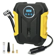 Kabuda Tire Inflator, 150Psi Portable Air Pump for Tire with LED - Perfect for Cars, Bikes, Balls, and Motorcycles.