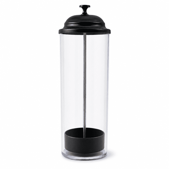 Kabuer Acrylic Straw Holder Dispenser with Lid for Standard Straws (Straws Not Included)