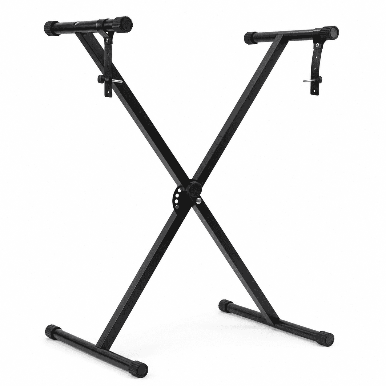 Kabuer Adjustable Single-X Piano Keyboard Stand with Locking Straps for Piano Accessory, Metal