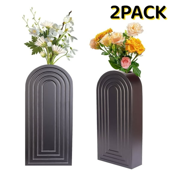 Wood Wall Planter Vase Farmhouse Wall Hanging Decor Pocket Planter for Indoor Fake Plants Greenery Flowers, Livingroom Bedroom Kitchen Home Office Decoration 2 Pack