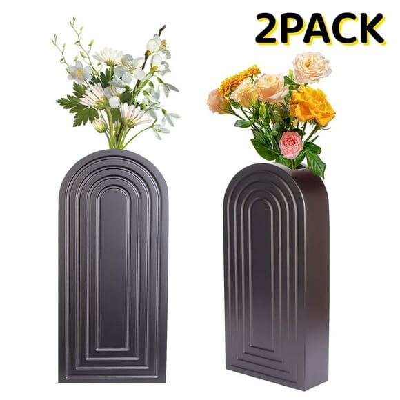 Wood Wall Planter Vase Farmhouse Wall Hanging Decor Pocket Planter for Indoor Fake Plants Greenery Flowers, Livingroom Bedroom Kitchen Home Office Decoration 2 Pack