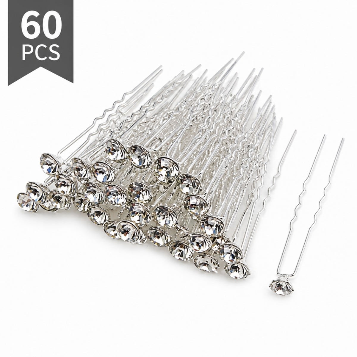 Rhinestone accessories 10 alloy rhinestone hair clips, fashionable small grab hair  main image 4