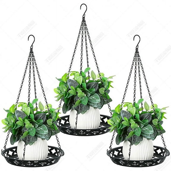 Kabuer Hanging Basket Chains for Planters, Lanterns, and More, Pack of 3, 23-inch, Iron