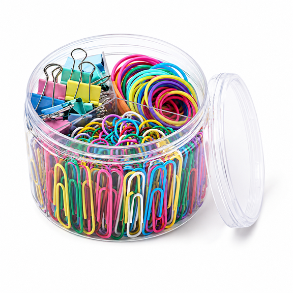 Kabuer Paper Clips Binder Clips Colored Office Clips Set with Paper Clamps Paperclips 240 Pcs