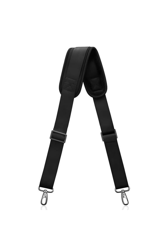 Shoulder Strap for Bag, Adjustable Replacement Bag Strap with Hook, Black
