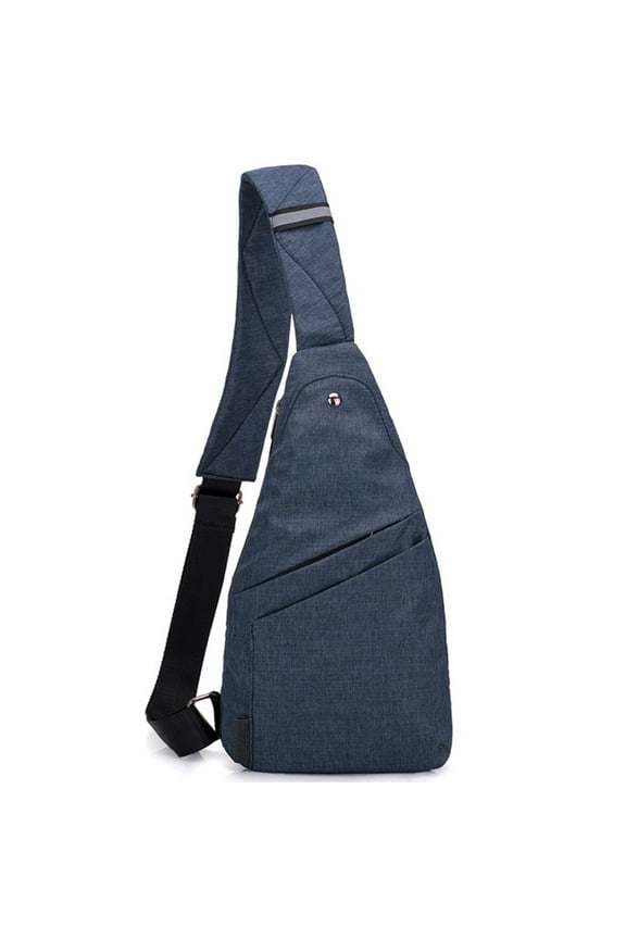Sling Bag Pocket Bag for Men and Women, Crossbody Purse with Lightweight, Blue