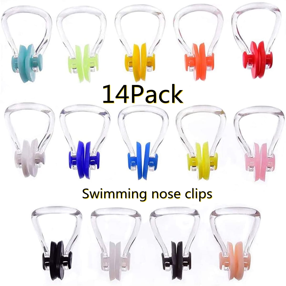 Kabuer Swimming Nose Clip Swimming for Kids with Waterproof Silica Gel