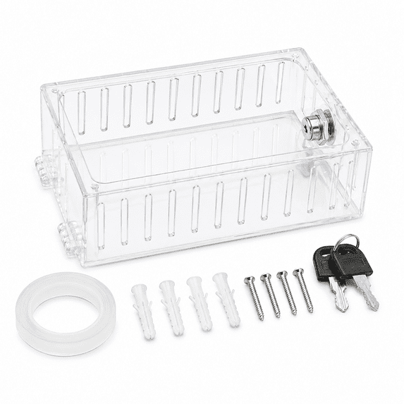 Kabuer Thermostat Lock Box with Key, Thermostat Cover for Wall with Lock, Keep Thermostat Secure