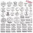 thumbnail image 1 of Kabuer Word Charms Pendants Engraved Motivational Charms Pendants Bracelet Pendant Charms Making Accessories for DIY 53 Pack, 1 of 7