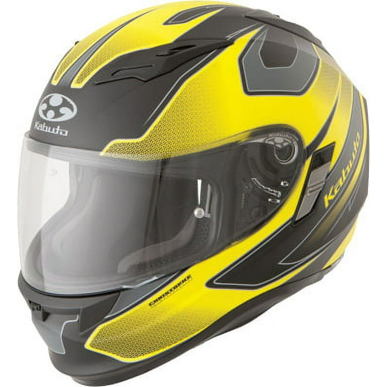 Kabuto Kamui Stinger Helmet Flat Black/Yellow 2X 7890527
