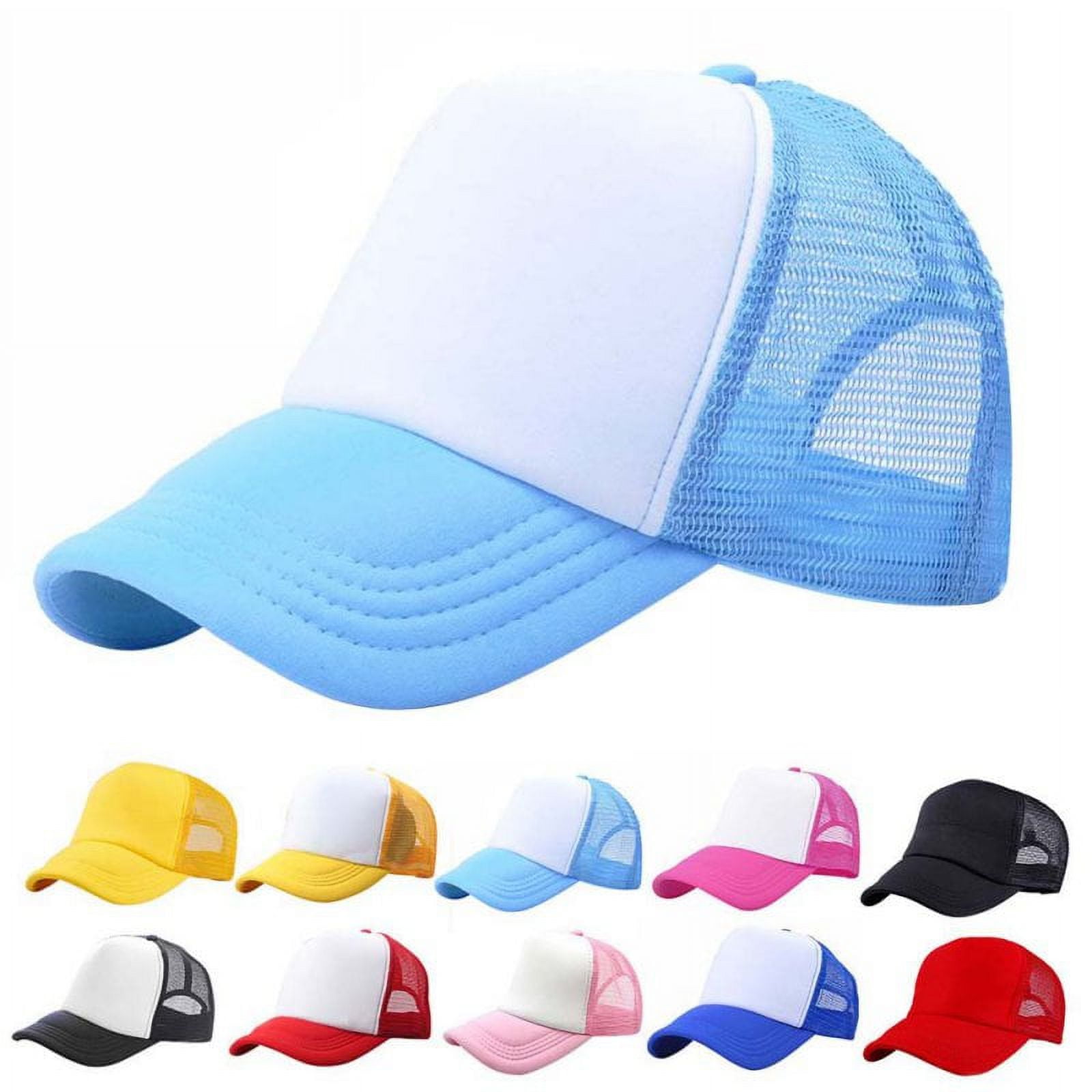Jiuguva 8er-Set Baseballcaps Mit Pferdeschwanz-Ausschnitt – Verstellbar, Atmungsaktiv, Für Hohe Zöpfe & Lockiges Haar