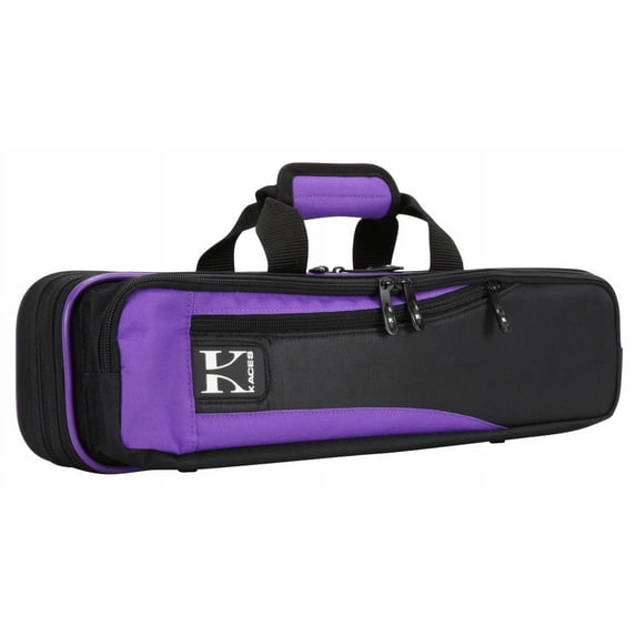Kaces Lightweight Hardshell Flute Case, Purple, KBO-FLPP