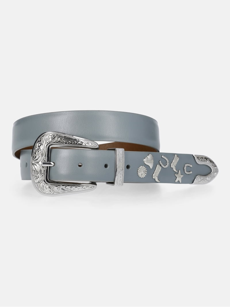 Kacey Lee Women's Leather Belt with Charms - Walmart.com