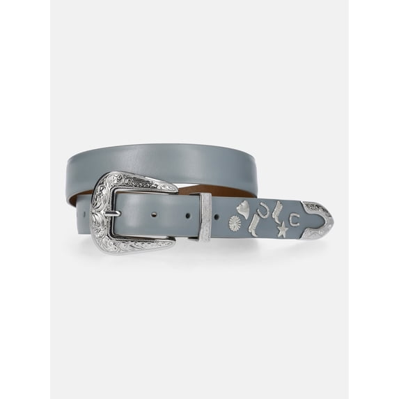 Kacey Lee Women's Leather Belt with Charms