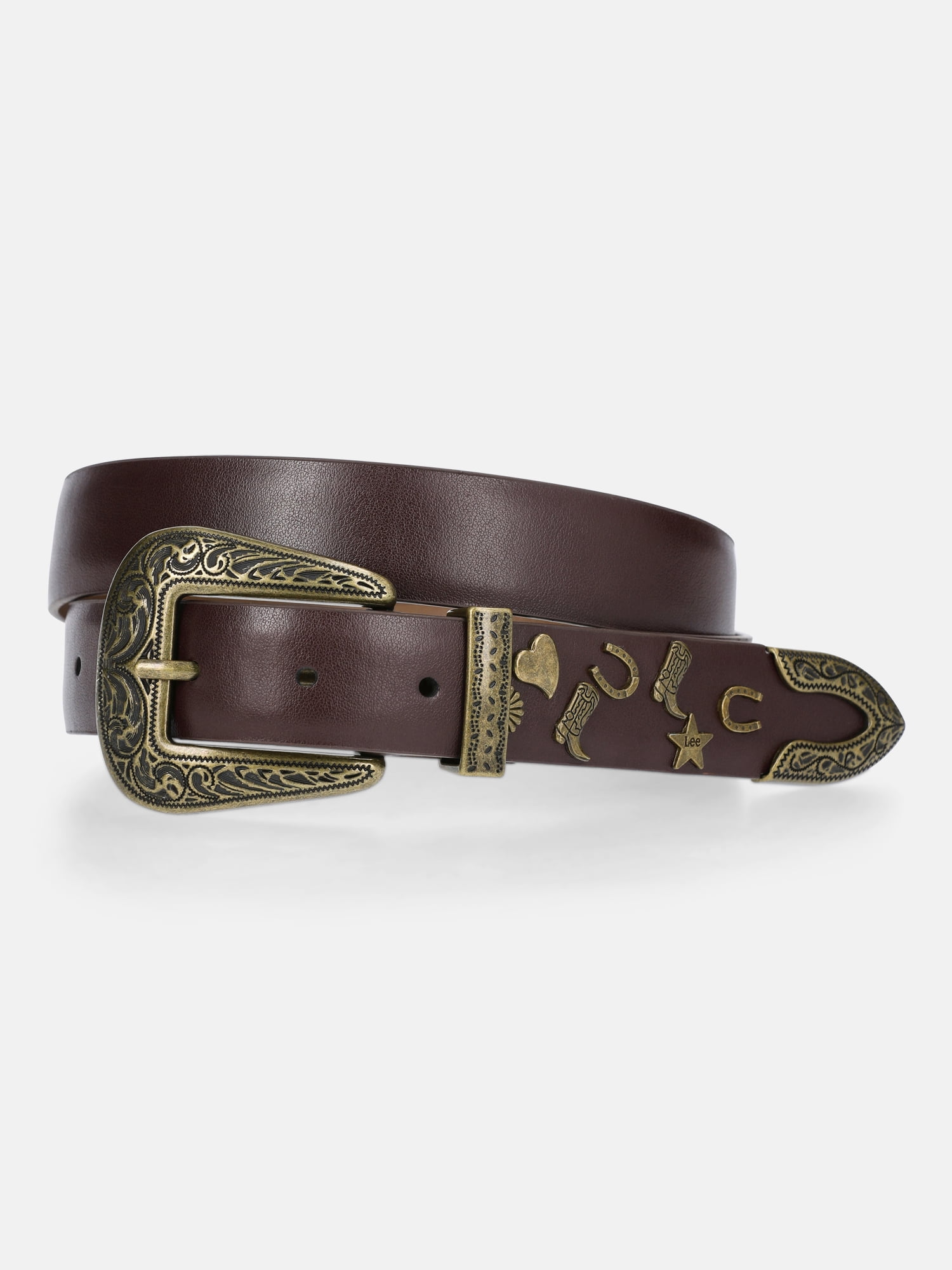 Kacey Lee Women's Leather Belt with Charms