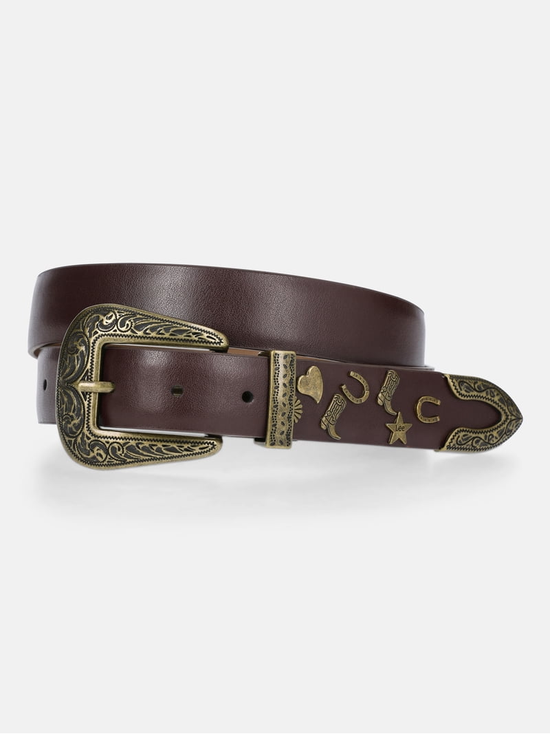 Kacey Lee Women's Leather Belt with Charms - Walmart.com