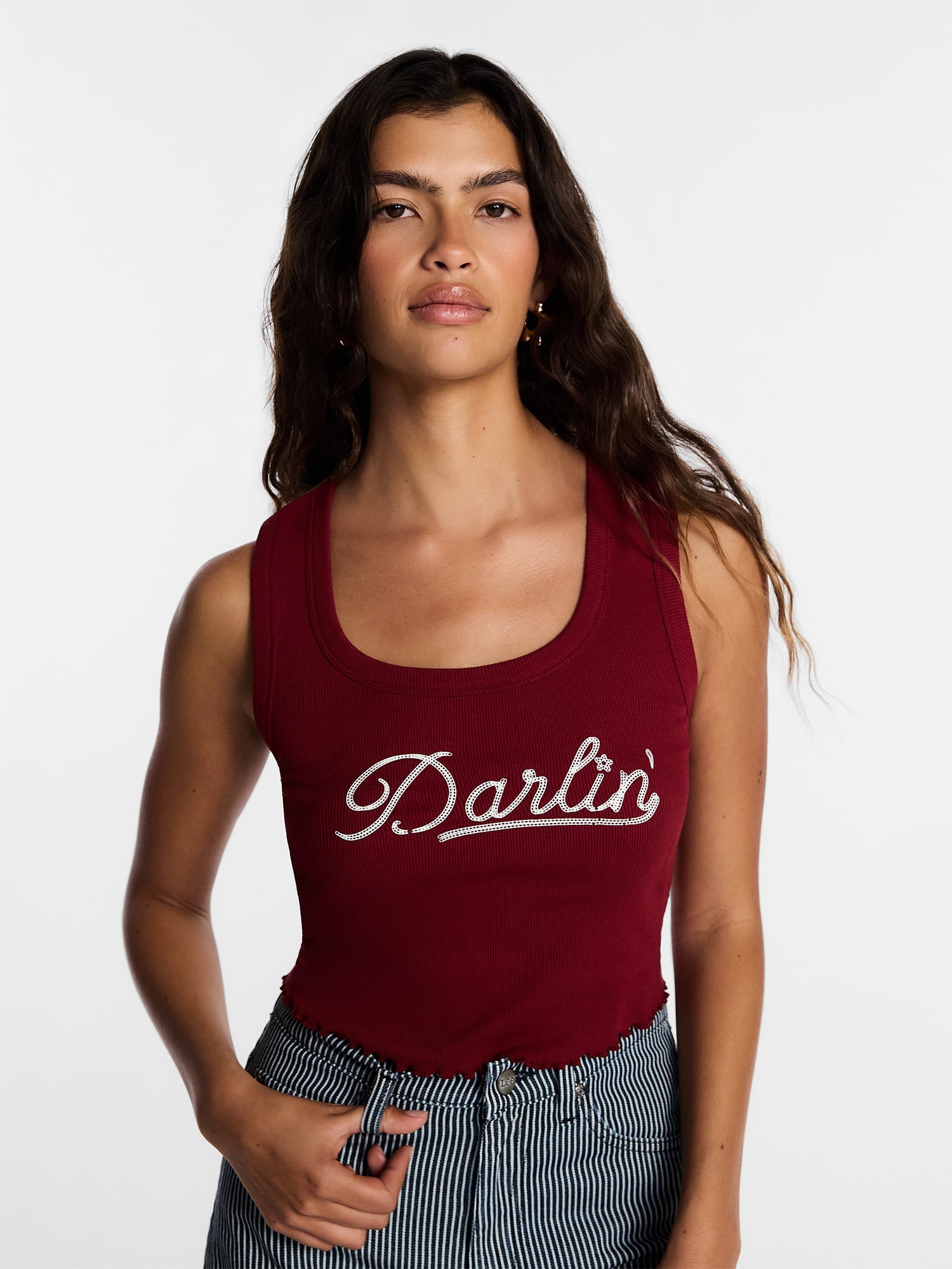 Kacey Lee Women's Middle of Nowhere Club Graphic Cutaway Tank Top