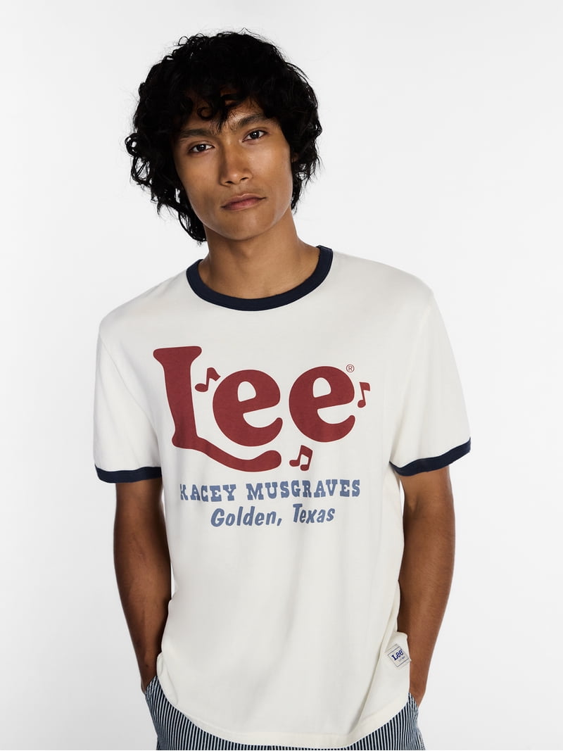 Kacey Lee Men's and Big Men's Graphic Ringer Tee, Sizes S-2XL