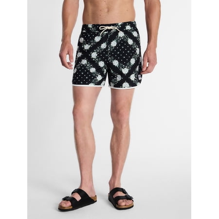 Kacey Lee Men's Swim Shorts, 5" Inseam, Sizes S-2XL