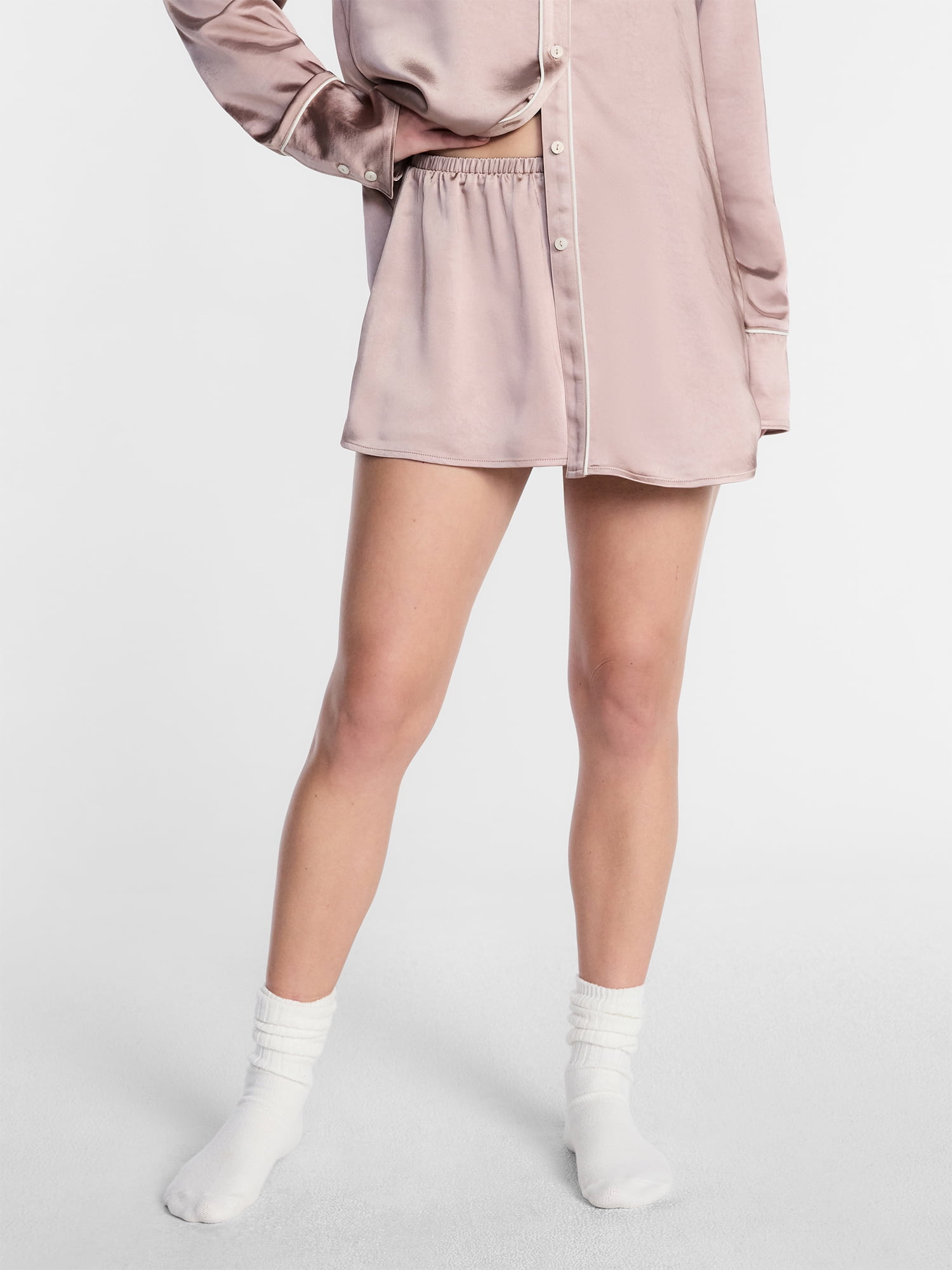 Kacey Lee Women's Satin Sleep Shorts, Sizes XS-XXL