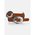 thumbnail image 1 of Kacey Lee Women's Leather Belt with Decorative Conchos, 1 of 4