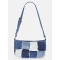 thumbnail image 1 of Kacey Lee Women's Denim Shoulder Bag, Denim Patchwork, 1 of 6