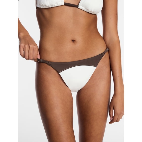 Kacey Lee Women's and Women's Plus Bikini Bottoms with Seaming, Sizes XS-3X
