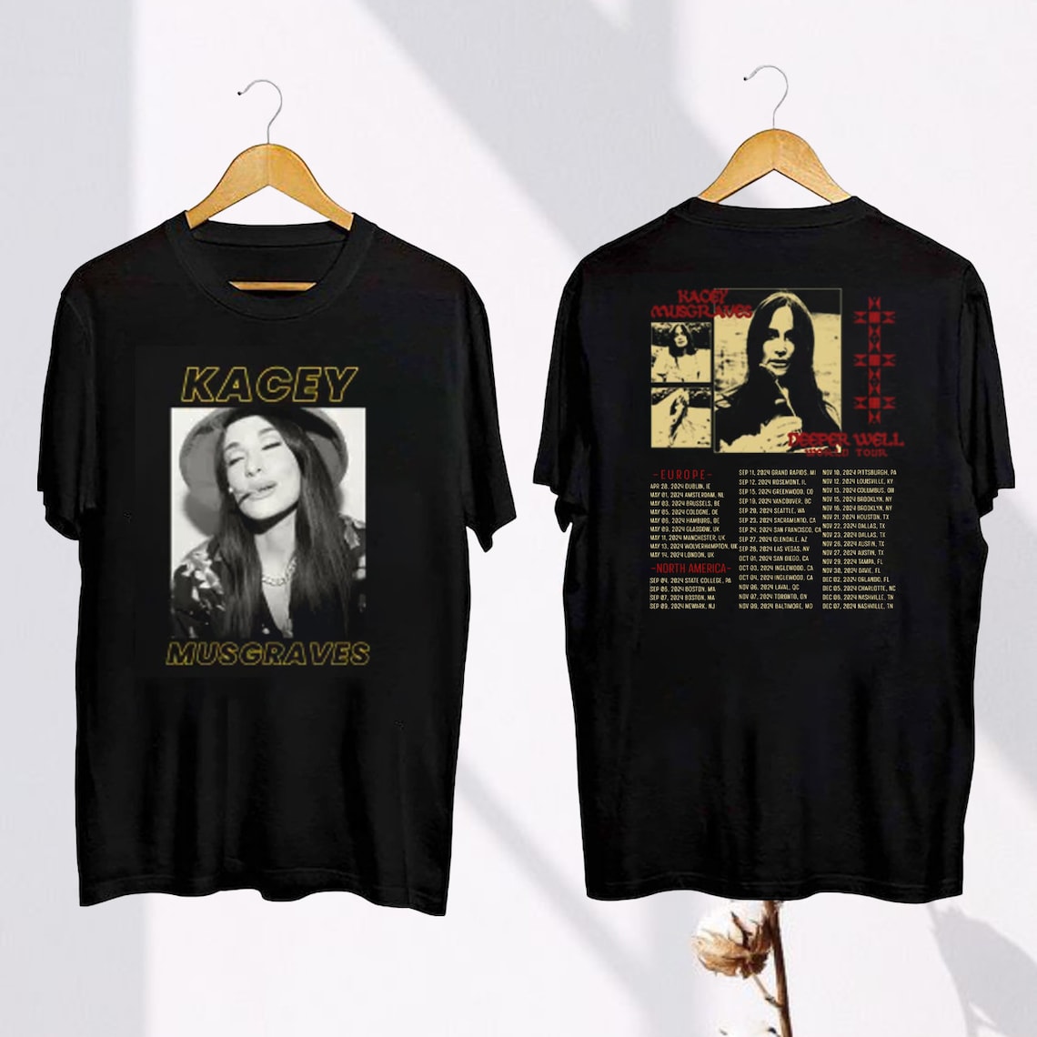 Kacey Musgraves 2024 Tour T-Shirt, Kacey Musgraves Deeper Well Tour