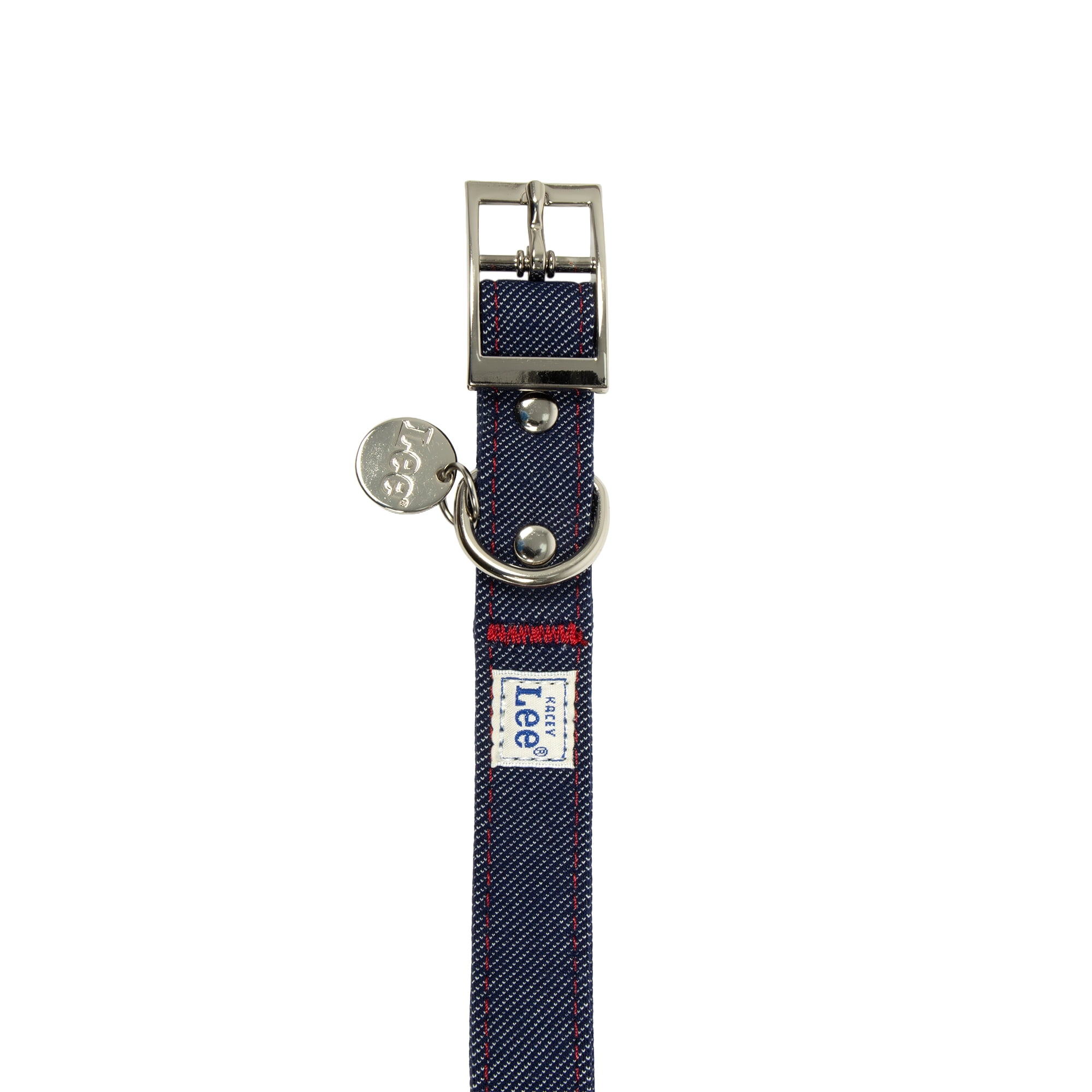 Kacey Lee® Denim Fashion Dog Collar, Blue, Medium