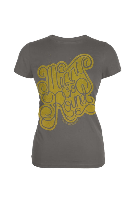 Women's Juniors Merry Go Round Short Sleeve T Shirt