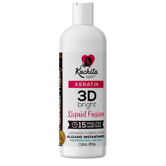 Kachita Spell Brazilian Keratin Treatment Hair Straighteners IMPROVED FORMULA 3D Hight Bright 1L Made in USA