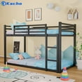 Kacho Floor Bunk Bed, Metal Bunk Bed Frame for Kids Girls Boys, Bunk