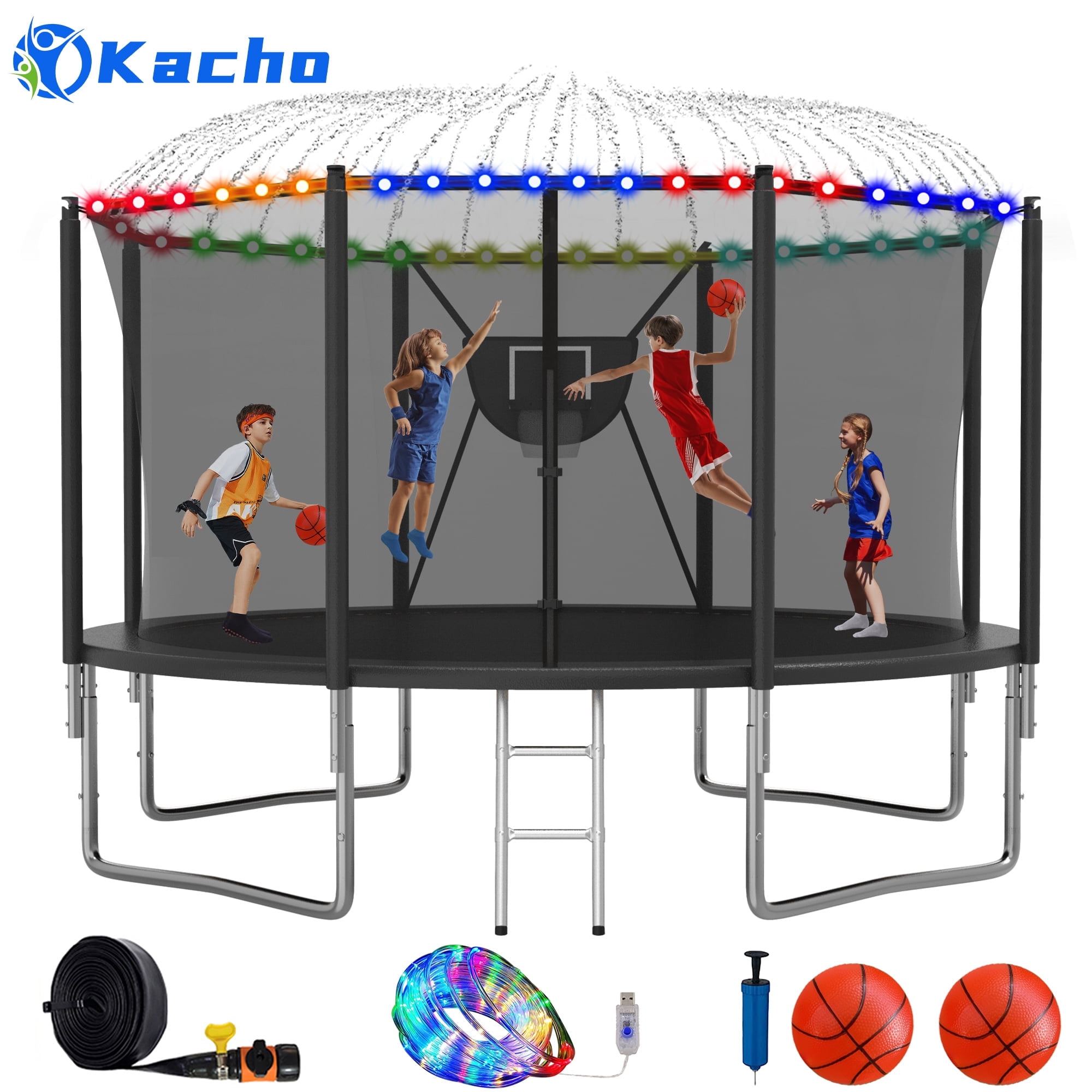 Bounce Pro 7Foot My First Trampoline With Flash Light Zone (Ages 310