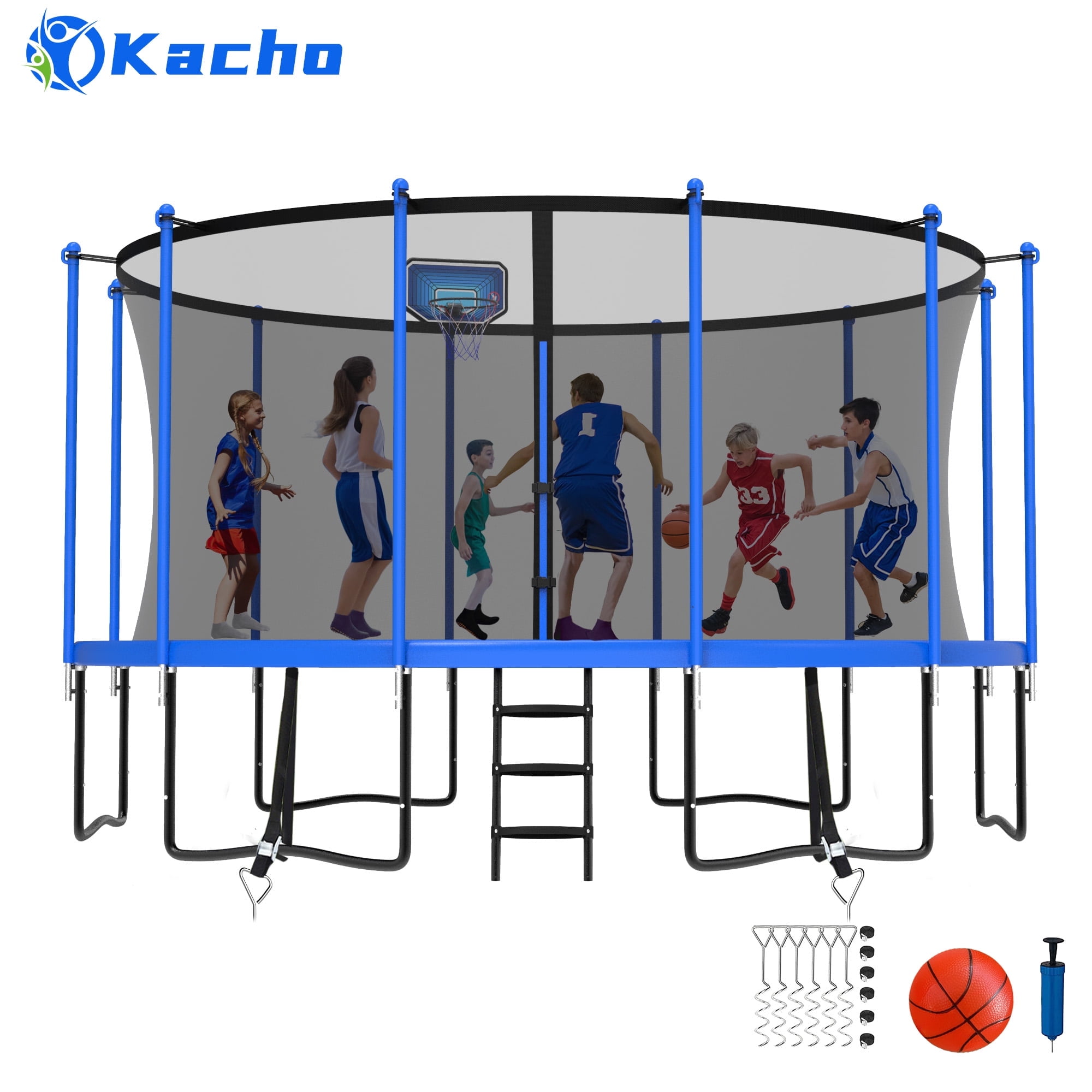 Trampoline Pro Universal Slide & Climber - Heavy Duty Steel, Folds Up, 250 Lb Capacity, 53" Long