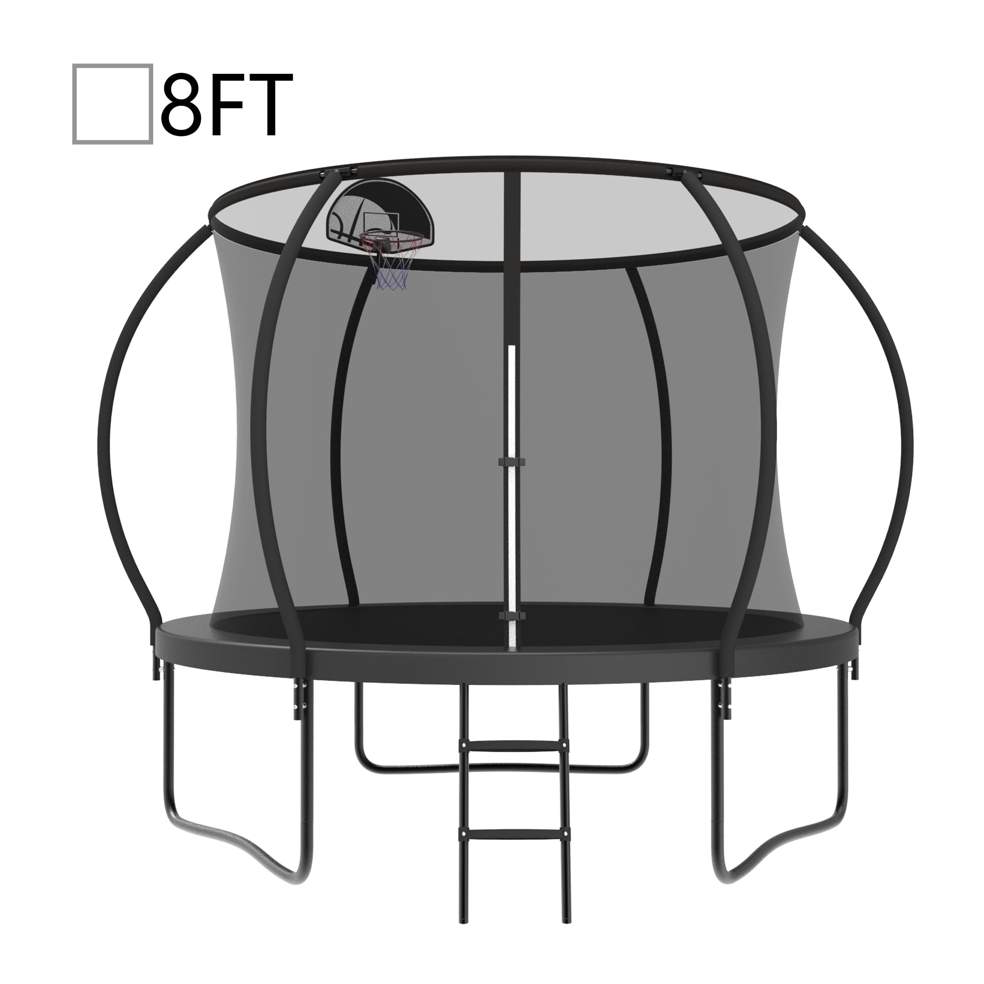 Kacho Trampoline for Adults Kids 8FT 10FT, Heavy Duty 1200LBS