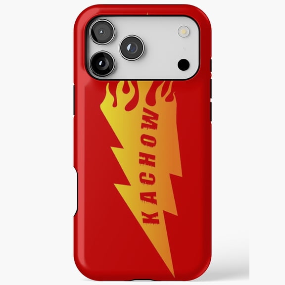 Kachow Lightning Speed Catchphrase iPhone Case 17 16 15 14 13 12 11 Pro Max