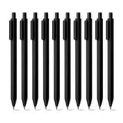 Kaco Gel Pens Black Ink 0.7mm Medium Point, 10 PCS Quick Dry Note Taking Pens Office Supplies Stationery