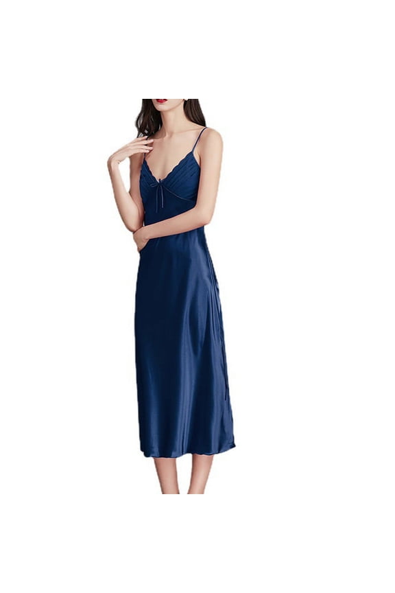 Lingerie For Women Nightwear Underwear Satin Hem Sling Long Nightgowns For Women