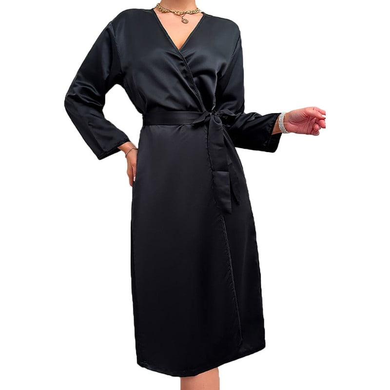 Ice Box Robe Kadahis Womens Robes Women'S Ice Silk Summer Comfortable Lace Woman ...