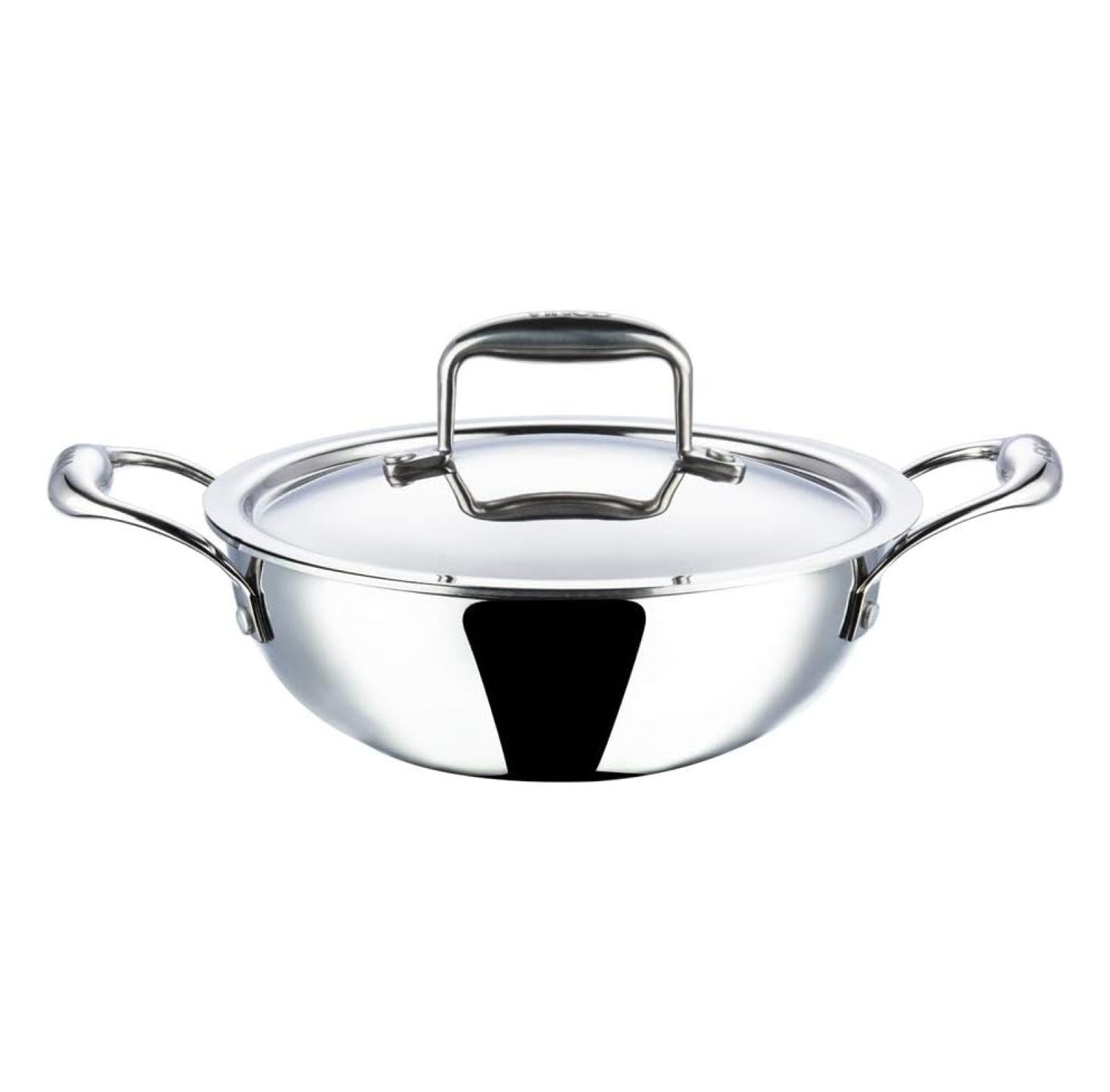 Kadai Triply Stainless Steel Suitable For Indian Cooking, Sauces