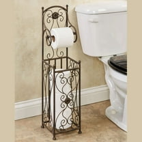 Kadalynn Toilet Paper Stand Antique Bronze 31 Inches High