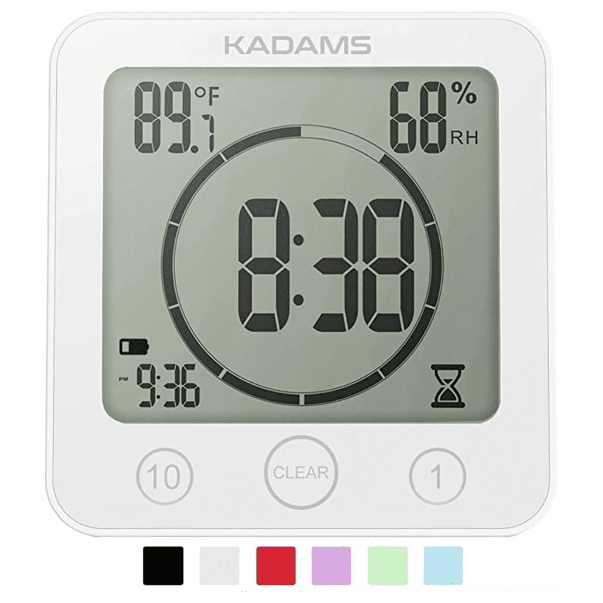 Kadams Waterproof Digital Smart Alarm Clock with Countdown Timer 4.16