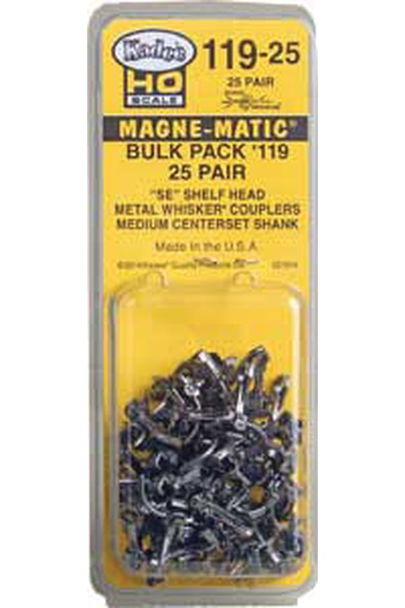 11925 HO #119 SE Shelf Whisker(R) Scale Knuckle Couplers Kit